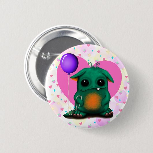 Kute Little Monster Button pin (Voorkant /achterkant)