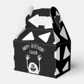 Kute Little Monster Custom Boys Birthday Bedankdoosjes (Voorkant Zijde)
