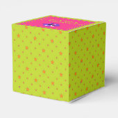 Kute Little Monster Green Pink Kinder Halloween Bedankdoosjes (Achterkant)