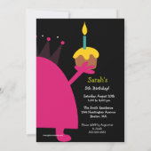 Kute Little Monster Kids Birthday Party Invite Kaart (Achterkant)