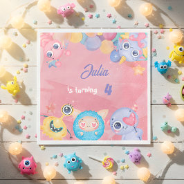 Kute Little Monster kids Birthday Servet