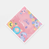 Kute Little Monster kids Birthday Servet (Hoek)