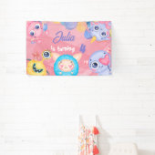 Kute Little Monster kids Birthday Spandoek (Insitu)