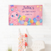Kute Little Monster kinderen jarig Spandoek (Insitu)