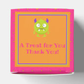 Kute Little Monster Oranje Pink Kinder Halloween Bedankdoosjes (Bovenkant)