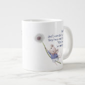 Kute Little Mouse Dandelion Inspirerend Quote Grote Koffiekop (Voorkant rechts)