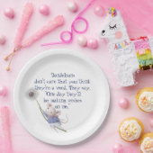 Kute Little Mouse Dandelion Inspirerend Quote Papieren Bordje (Feest)