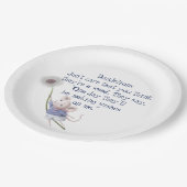 Kute Little Mouse Dandelion Inspirerend Quote Papieren Bordje (Gekanteld)