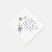 Kute Little Mouse Dandelion Inspirerend Quote Servet (Hoek)