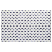Kute Little Navy Blue Whale Pattern on White Stof (Yard (91,4 cm))