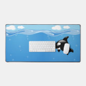 Kute Little Orca Whale in Ocean Bureaumat (Keyboard & Muis)