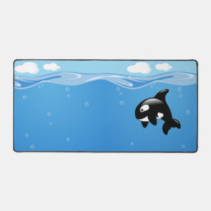 Kute Little Orca Whale in Ocean Bureaumat