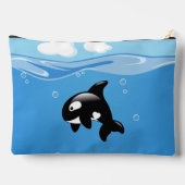 Kute Little Orca Whale in Ocean Etui (Achterkant)