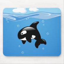Kute Little Orca Whale in Ocean