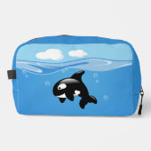 Kute Little Orca Whale in Ocean Toilettasje (Voorkant)