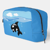 Kute Little Orca Whale in Ocean Toilettasje (Rechterhoek)