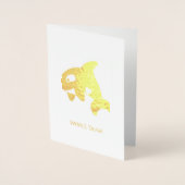 Kute Little Orca - Whale (Well) done Folie Kaarten (Voorkant)