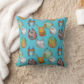 Kute little owls all-over design kussen (Deken)