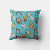Kute little owls all-over design kussen (Achterkant)