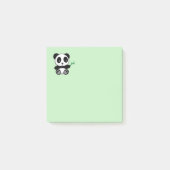 Kute Little Panda met een Bamboe Stick Post-it® Notes (Voorkant)
