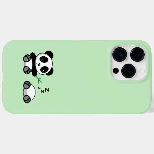 Kute Little Pandas on Green Case-Mate iPhone Case (Achterkant (horizontaal))