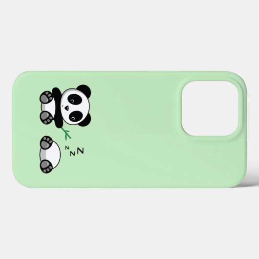 Kute Little Pandas on Green Case-Mate iPhone Case (Achterkant (horizontaal))