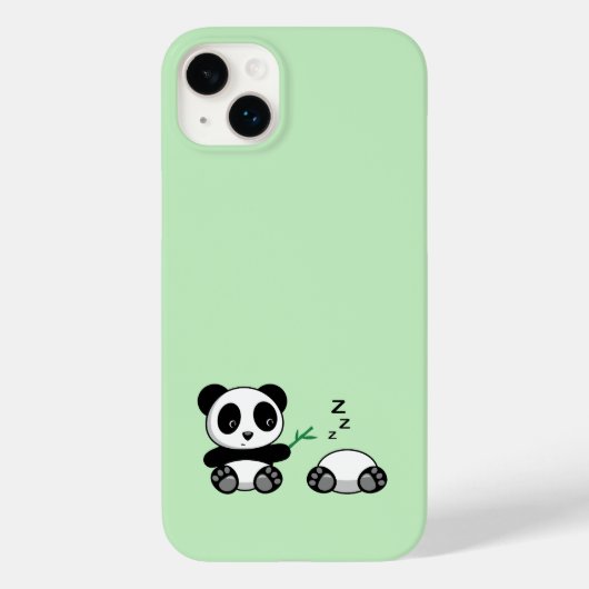 Kute Little Pandas on Green Case-Mate iPhone Case (Achterkant)
