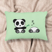 Kute Little Pandas on Green Decoratief Kussen