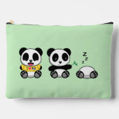 Kute Little Pandas on Green Etui (Voorkant)