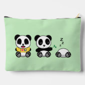 Kute Little Pandas on Green Etui (Achterkant)