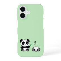 Kute Little Pandas on Green
