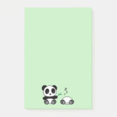 Kute Little Pandas on Green Post-it® Notes (Voorkant)