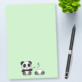 Kute Little Pandas on Green Post-it® Notes