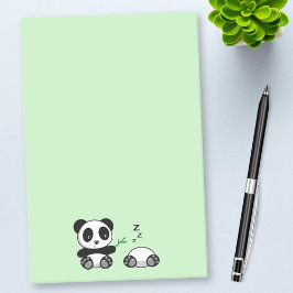 Kute Little Pandas on Green Post-it® Notes