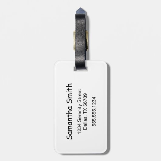 Kute Little Pandas op White Bagagelabel (Achterkant verticaal)