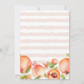 Kute Little Peach roze Horizon Stripe Baby shower Kaart (Achterkant)