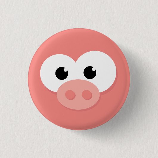 Kute Little Piggy Pig Pig. Ronde Button 3,2 Cm (Voorkant)