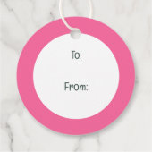 Kute Little Pigs Bedankjes Labels (Achterkant)