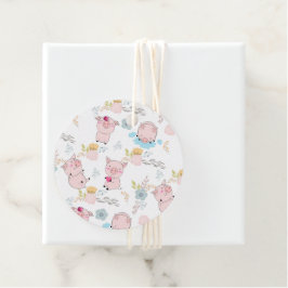 Kute Little Pigs Bedankjes Labels