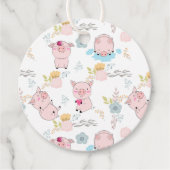 Kute Little Pigs Bedankjes Labels (Voorkant)