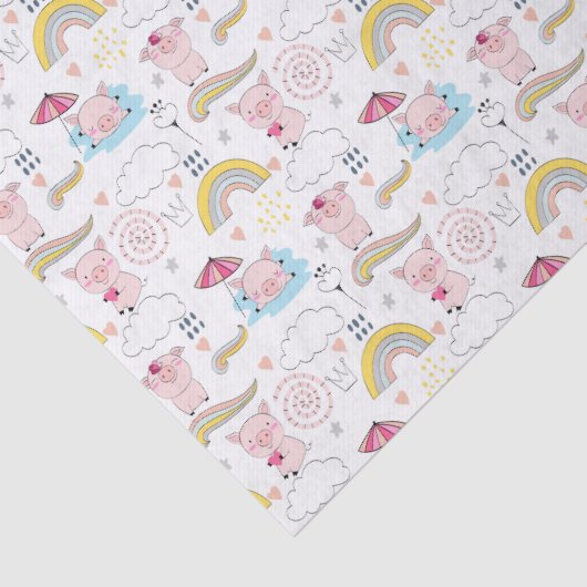 Kute Little Pigs Tissuepapier (Detail)