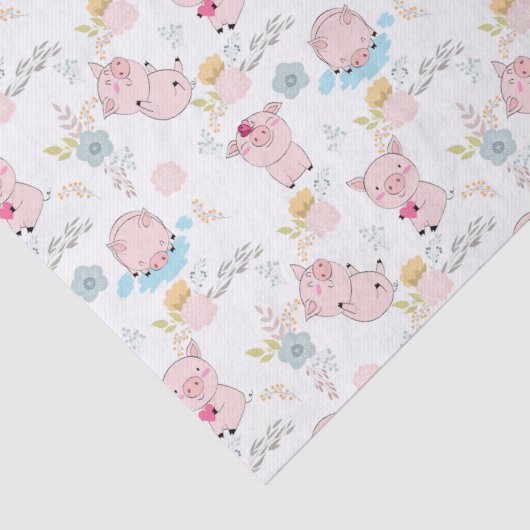 Kute Little Pigs Tissuepapier (Detail)