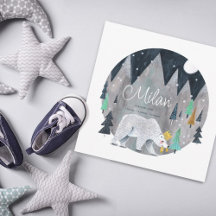 Kute Little Polar Beer Birth Notice