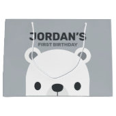 Kute Little Polar Beer Birthday Groot Cadeauzakje (Voorkant)