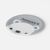 Kute Little Polar Beer Birthday Papieren Bordje (Gekanteld)