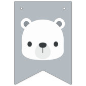 Kute Little Polar Beer Birthday Vlaggetjes (Eerste vlag)