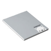 Kute Little Polar Beer met Persoonlijke naam Notitieblok (Schuin)