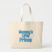 Kute Little Prince Baby Mummy Slogan Design Grote Tote Bag (Voorkant)