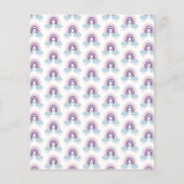 Kute Little Rainbow Budget Baby shower Invitation (Achterkant)