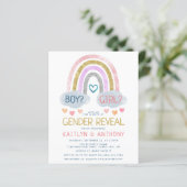 Kute Little Rainbow Gender Reopenbaart partijuitno (Staand voorkant)